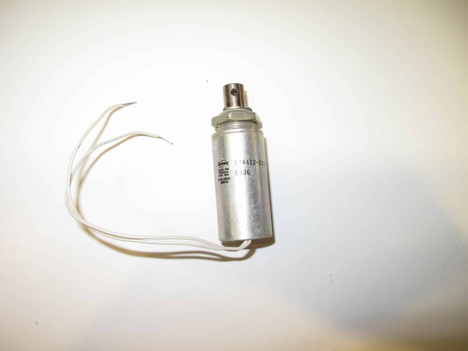 LEDEX SOLENOID LINEAR TUBULAR 174412-033 40VDC 2.37A ACT 15V CONTINUOUS