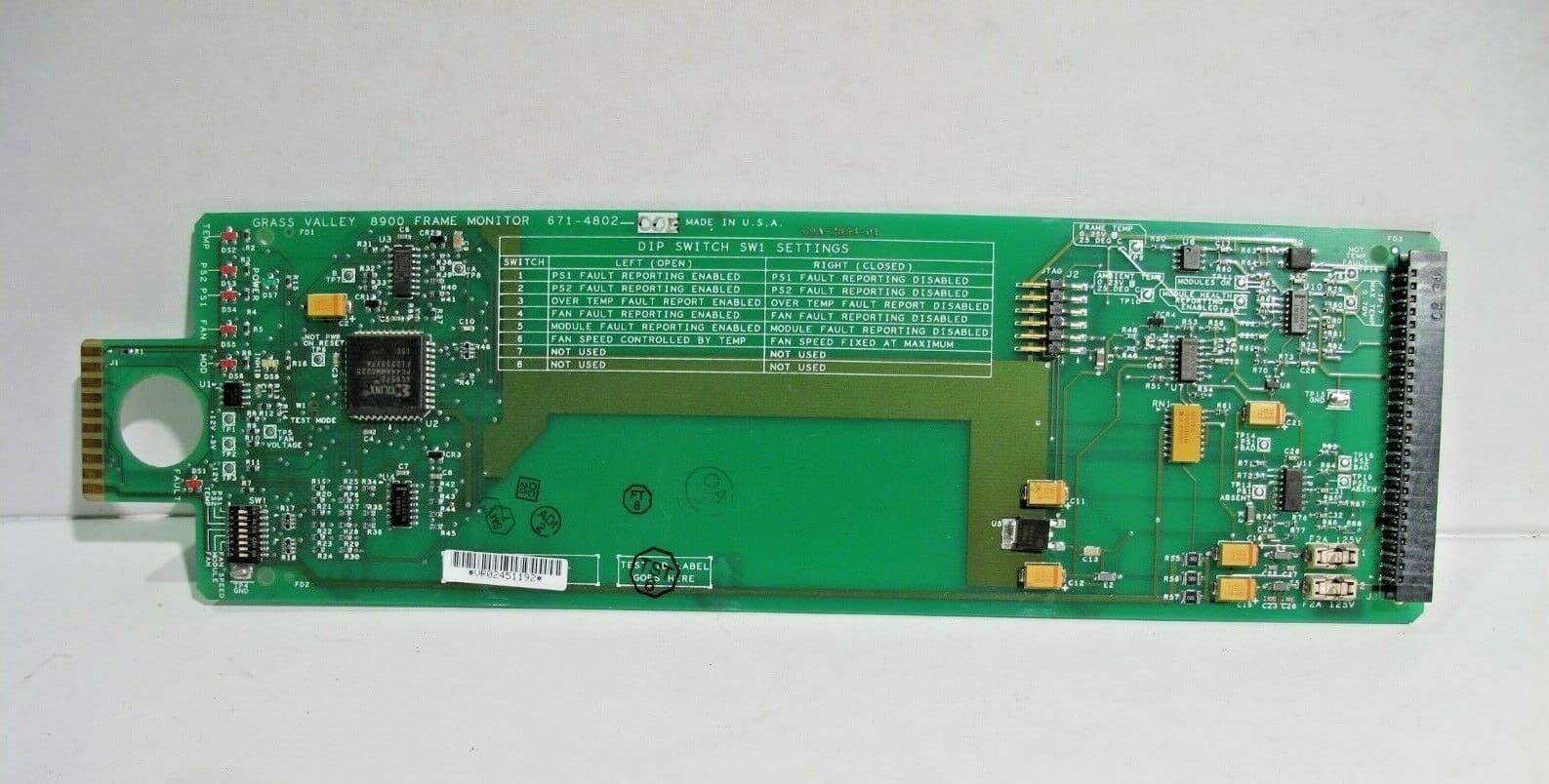 GRASS VALLEY 8900 FRAME MONITOR 671-4802-00E