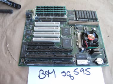 SQ595 BCM Pentium/ 128MB/ DRAM/ 2-PCI/ PCI AT Motherboard + INCLUDES CPU & RAM