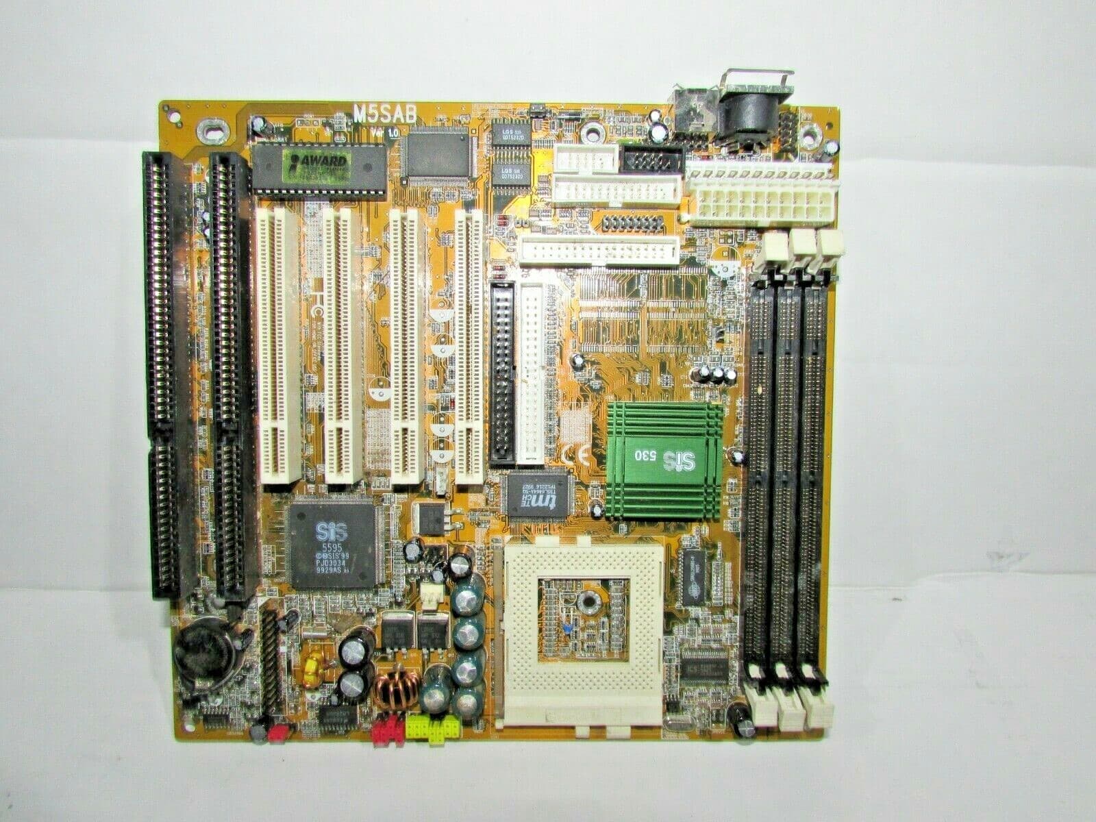 BIOSTAR M5SAB SOCKET 7 SIS 530 CHIPSET MOTHERBOARD