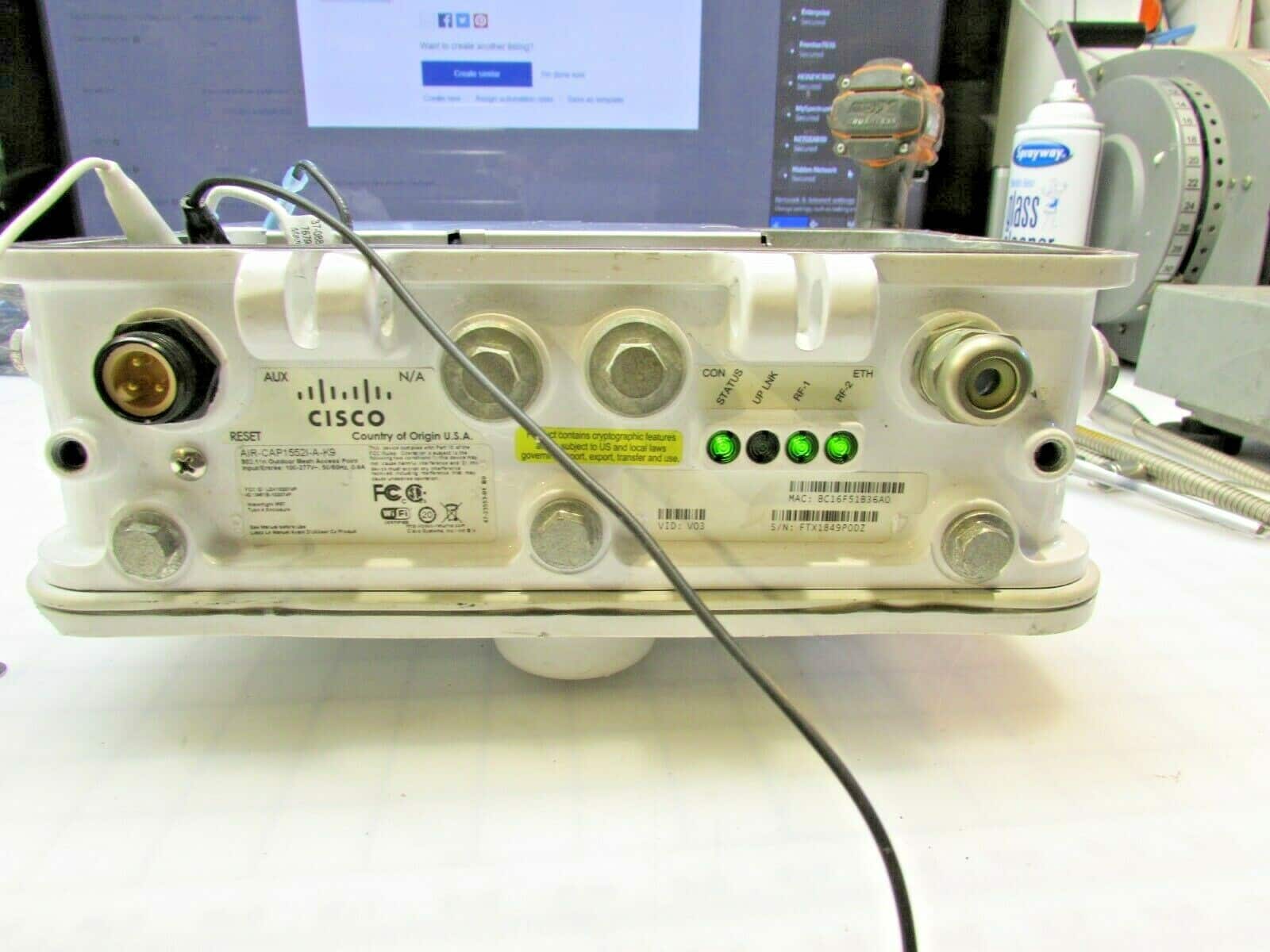 Cisco Aironet 1552I Outdoor Wireless Mesh AP 802.11n AIR-CAP1552I-A-K9
