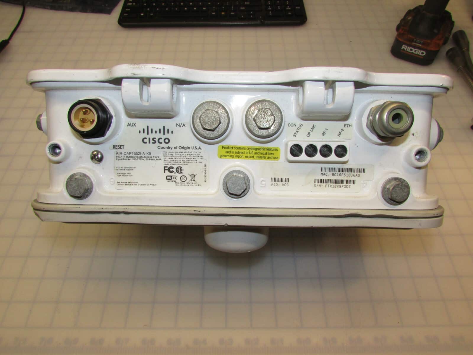 Cisco Aironet 1552I Outdoor Wireless Mesh AP 802.11n AIR-CAP1552I-A-K9