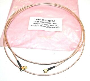 IXIA 980-4020 RF CABLE VW85-0316-0080 SMA, 80" RG316DS, 50 OHM SMA-R/A SMA
