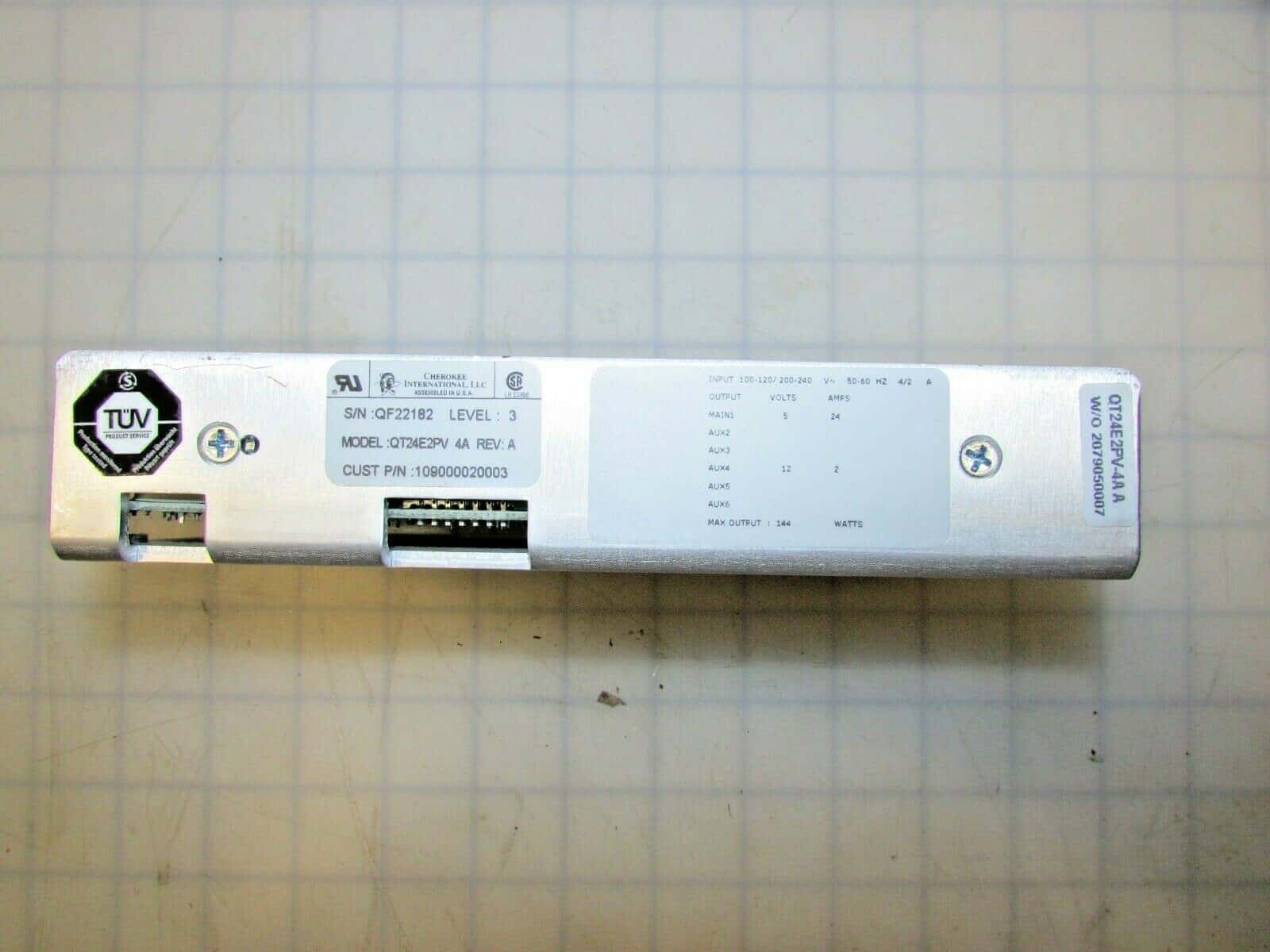 CHEROKEE INTERNATIONAL POWER SUPPLY QT24E2PV-4A