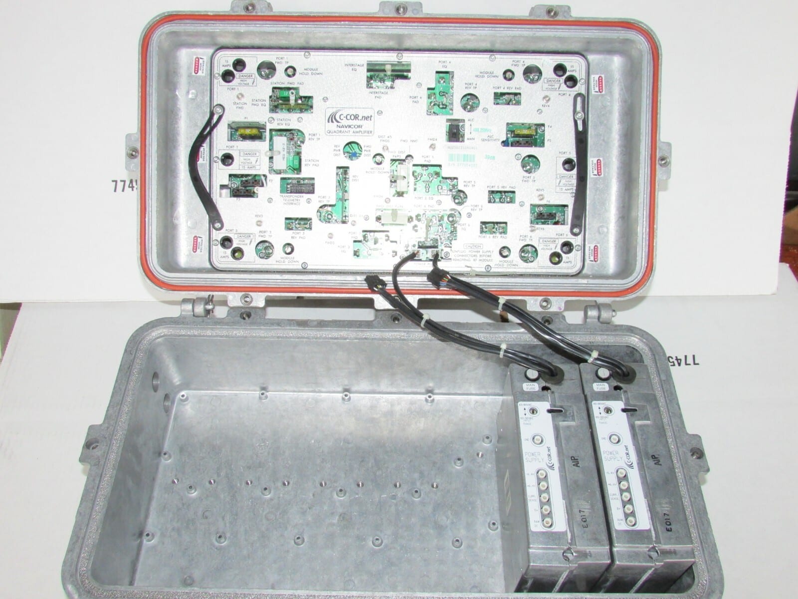 C-COR NAVICOR QUADRANT NODE AMPLIFIER 499.25 MHz NQ25DJTL06C4C1