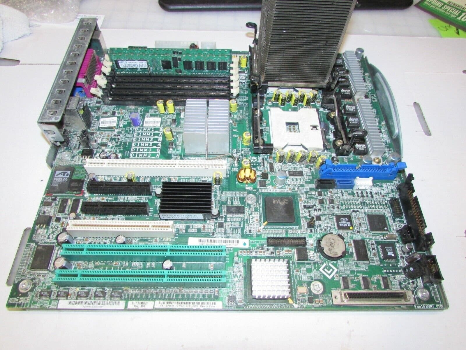 Dell 0P8611 Poweredge Server 1800 System Board + 1 XEON CPU + 2GB RAM