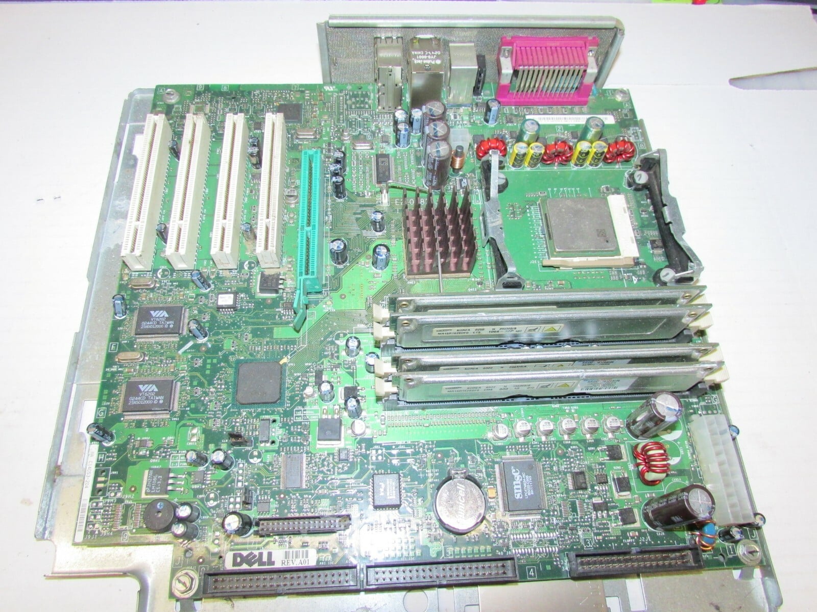 Dell 00W912 C14053-204 SOCKET 478 DESKTOP Motherboard WITH 2.4GHz P4 +1GB RAM