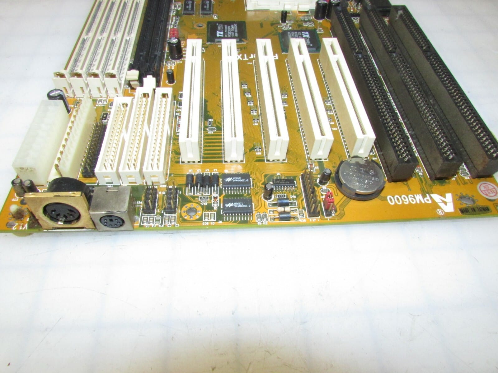 AMPTRON INTERNATIONAL PM-9600 POWERTX MOTHERBOARD WITH AMD-K6-2 CPU