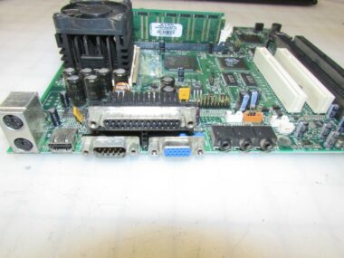 TRIGEM 107924, 301143-5077958 MOTHERBOARD WITH CELERON SL3A2 CPU +256MB RAM