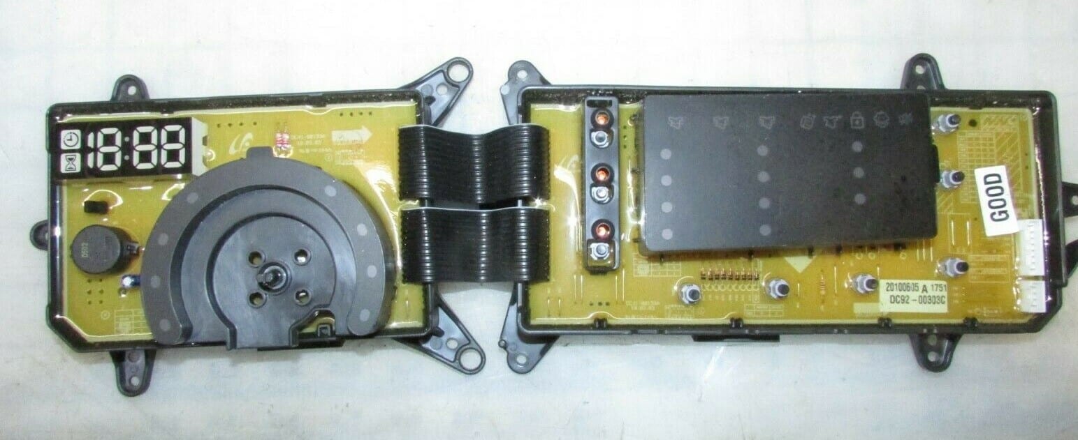 Samsung Washer Control User Interface Board DC92-00303C