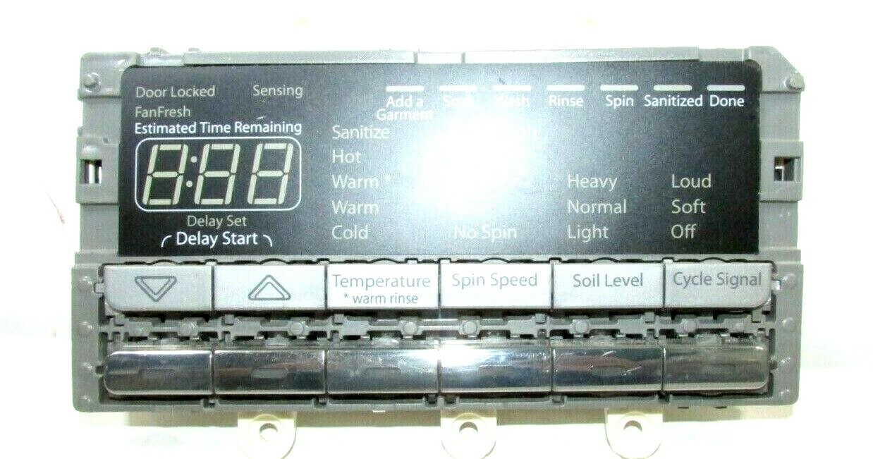 Whirlpool Washer User Interface W10352339 W10348027