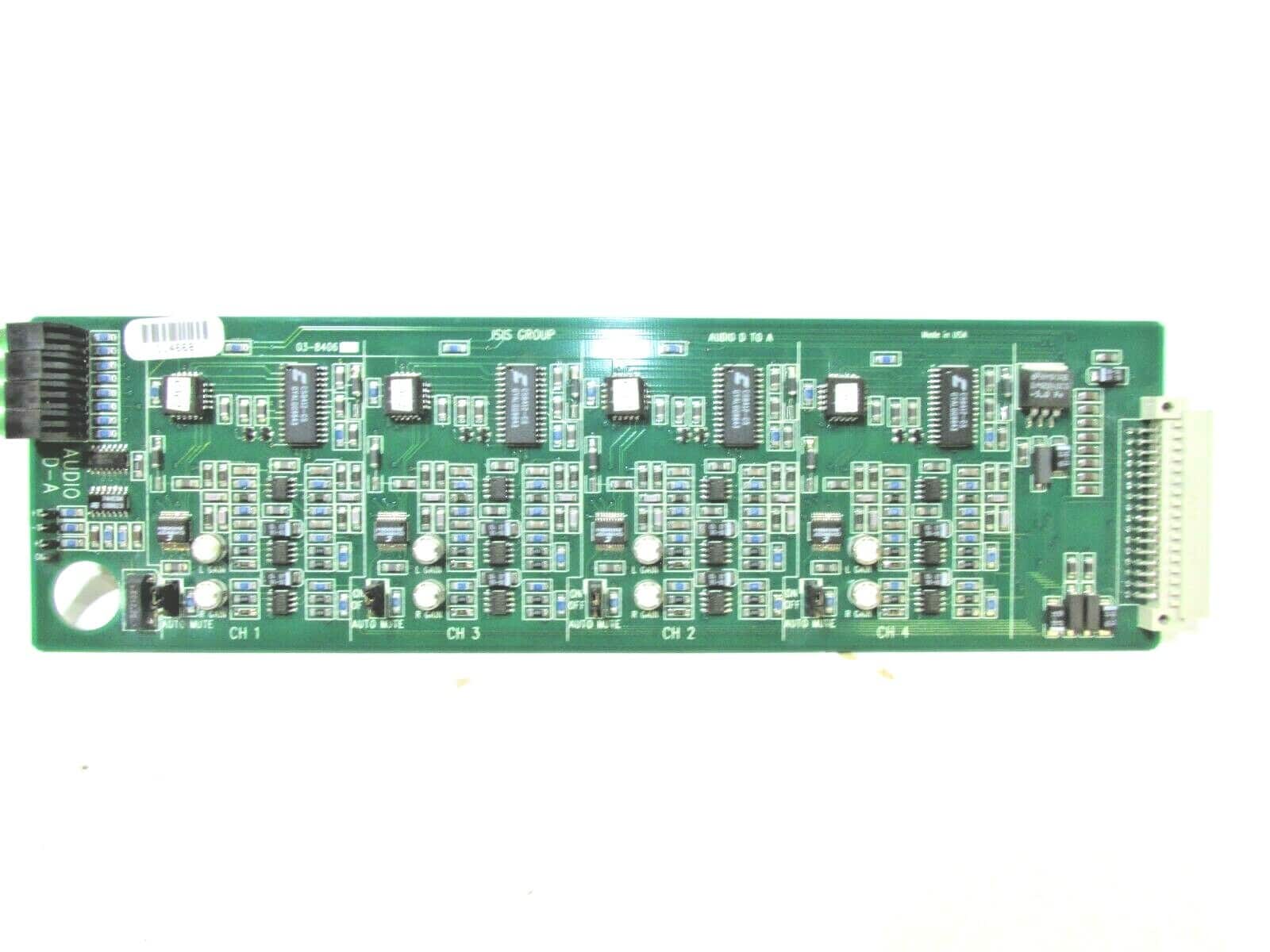 ISIS GROUP S8400 AES D2A 4AES 03-8406 CARD