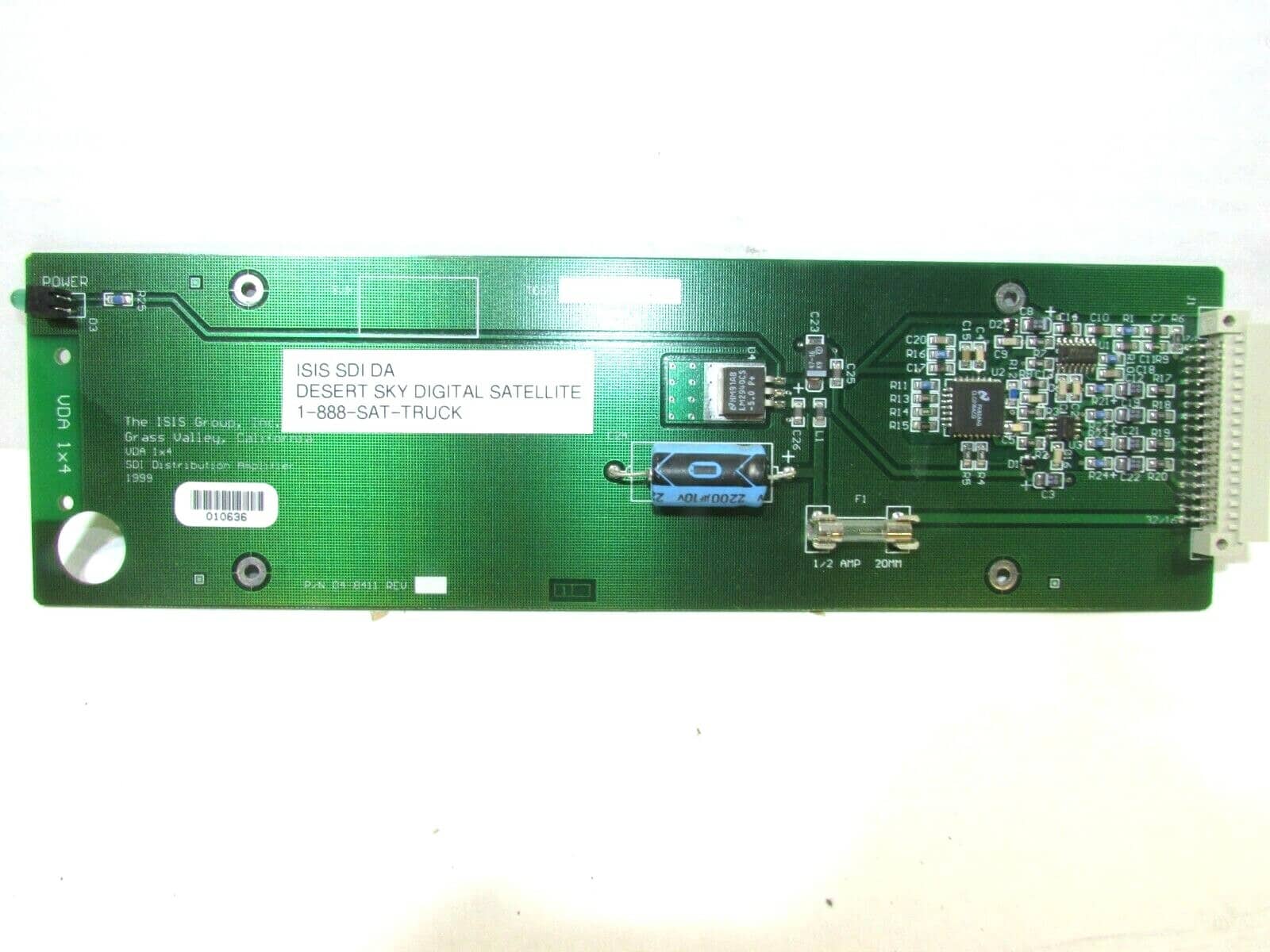 ISIS GROUP S8400 VDA 1 X 4 SDI VIDEO DISTRIBUTION AMPLIFIER 04-8411 CARD