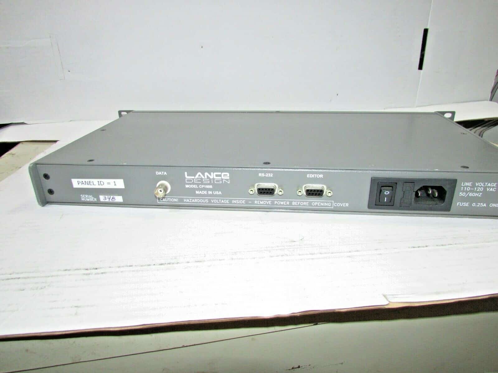 Lance Design RS232 Remote TBC System Model CP160B