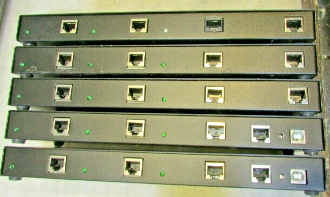 LOT OF 5 Smart-AVI DVX-2P Dual DVI-D RS232 , USB AUDIO TRANSMITTERS & RECEIVERS