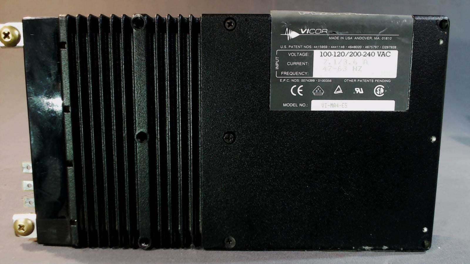 Vicor AC/DC Switcher FlatPAC 48 Volts 300 Watts VI-MA4-ES