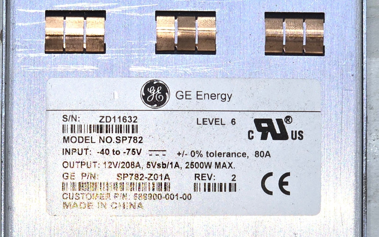 GE Power SP782-Z01A power supply module 586900-001-00