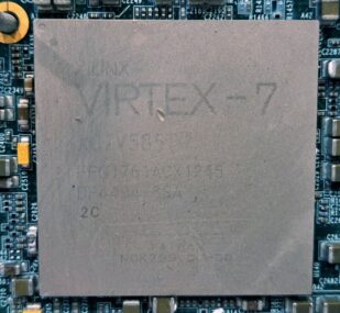 LOT OF 36 XILINX VIRTEX 7 CHIPS FOR SALVAGE ON 9 BOARDS