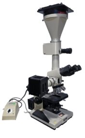 Nikon Optiphot Microscope AFX-II RD-013 4X Photo Head w/ Nikon Controller