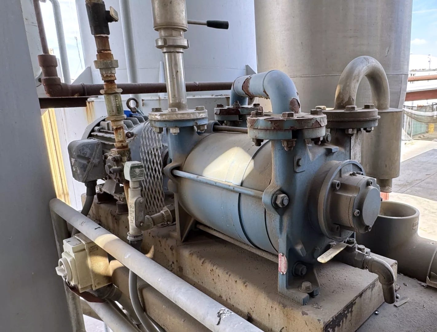 Travaini TRHB 50-420/C/RA Two-Stage Liquid Ring Vacuum Pump 20HP Baldor 460V 3PH