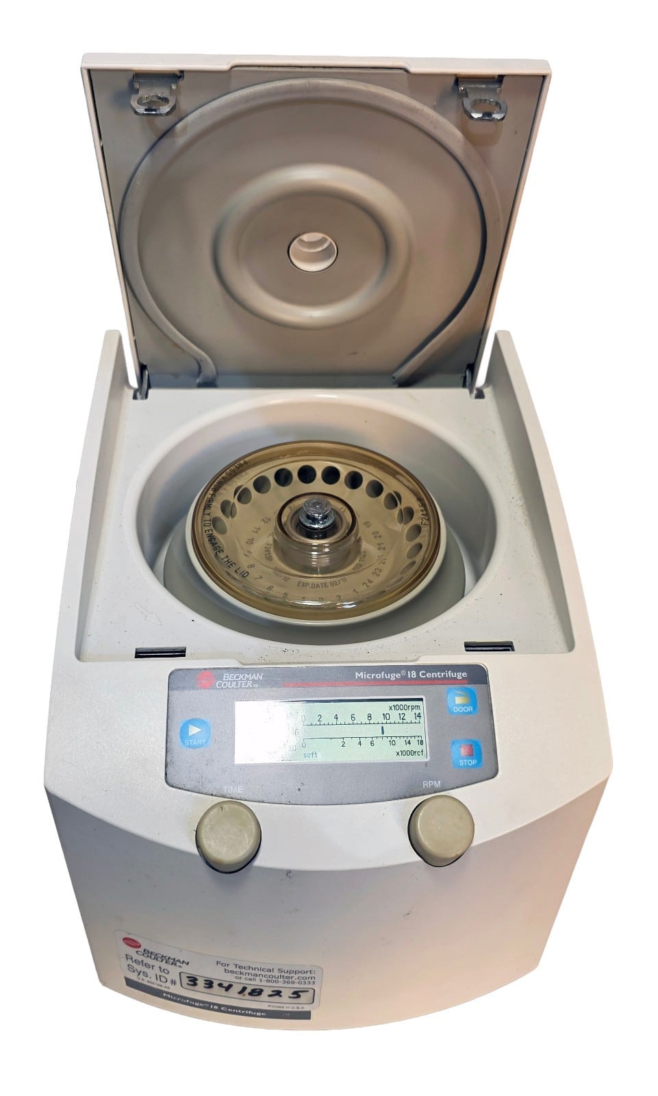 Beckman Coulter Microfuge 18 Benchtop Microcentrifuge 14,000 RPM 24x2.0mL