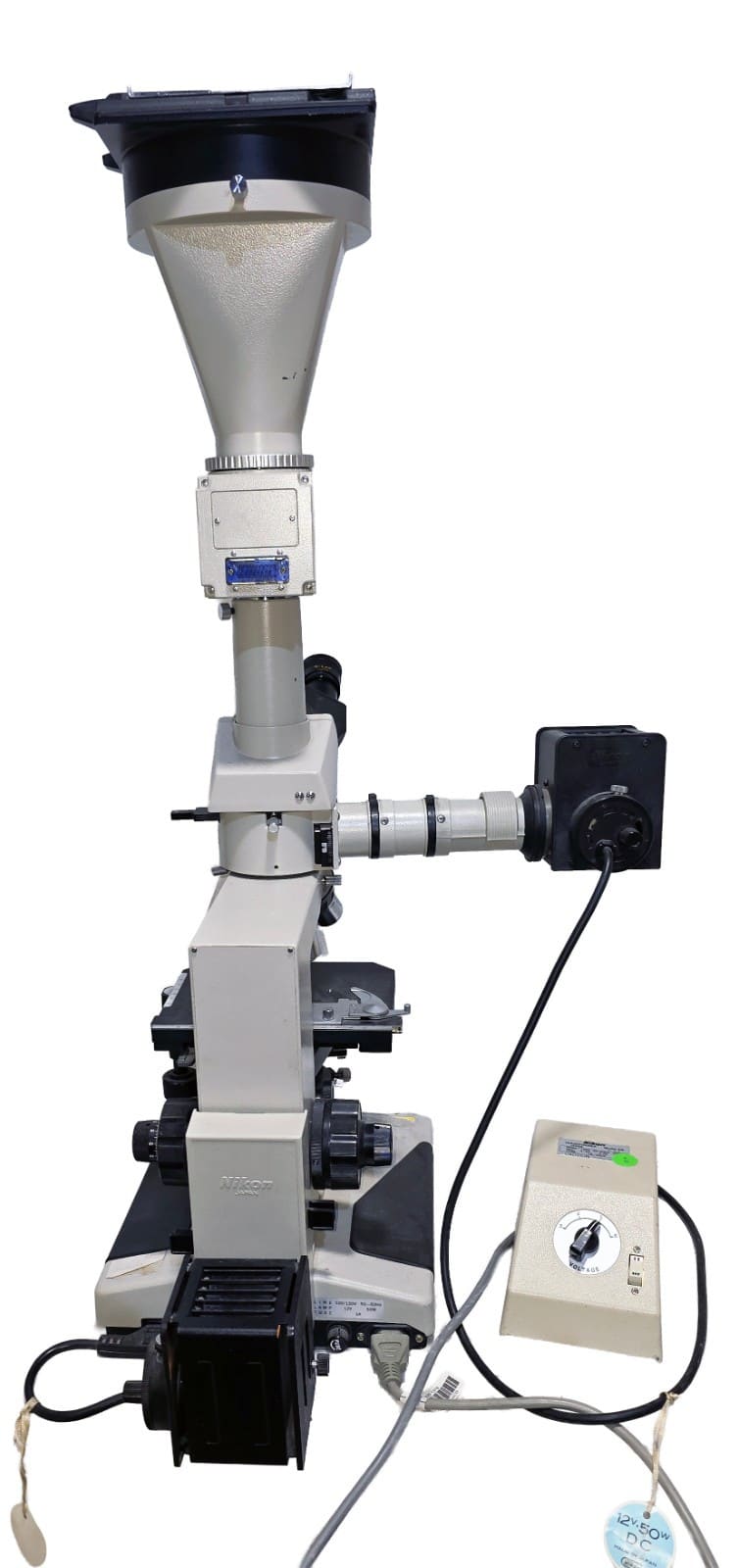 Nikon Optiphot Microscope AFX-II RD-013 4X Photo Head w/ Nikon Controller