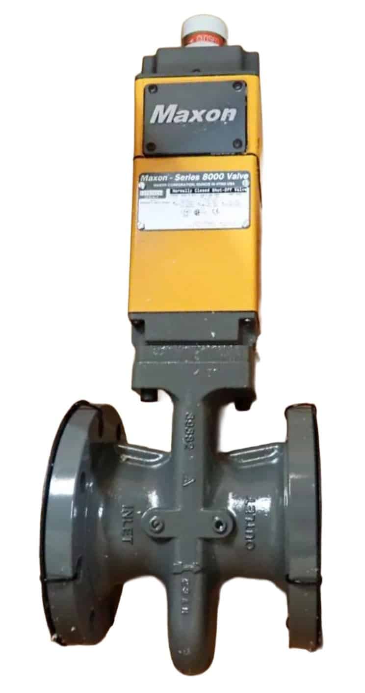 Maxon 4" Series 8000 400C8011-BA11-B1A01 Normally Closed Gas Shut-Off Valve 120V
