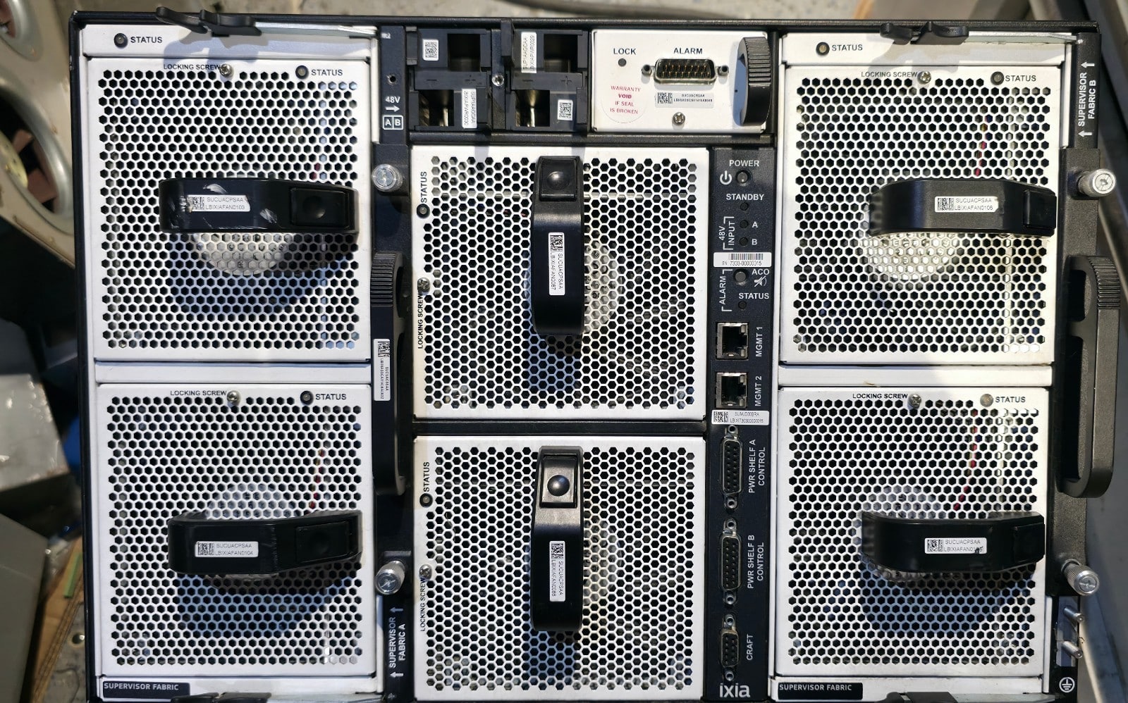 IXIA NTO 7303 Packet Broker Dual Supervisor 4x 860-1377-01 AFM -48V NEBS