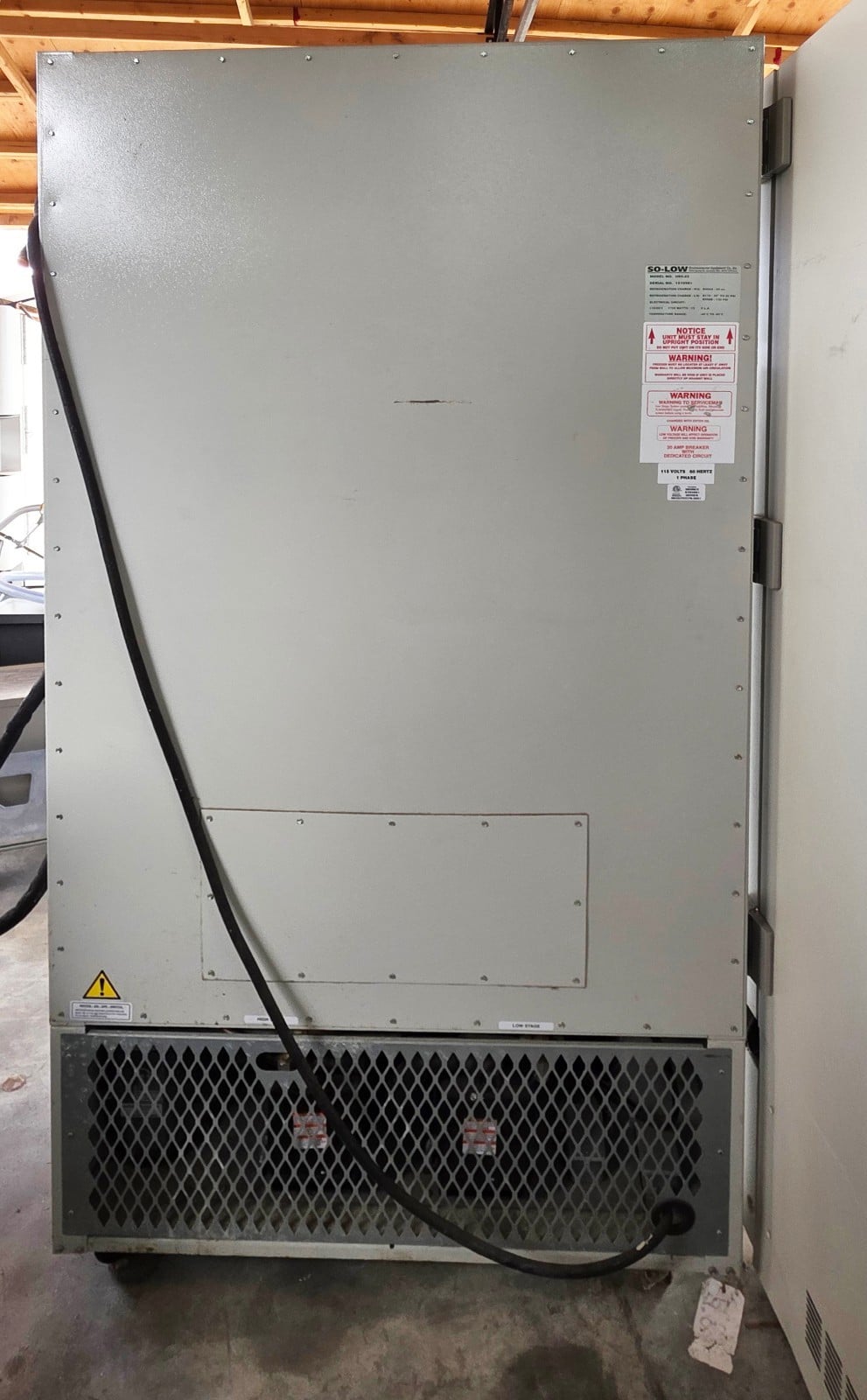So-Low U85-22 -85C Ultra Low Lab Freezer 22 Cu Ft CO2 Backup Tested
