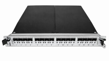 Refurbished Ixia Xcellon-Flex FlexAP10G16S 16-port 10 Gigabit Ethernet accelerated performance load module with part number label visible