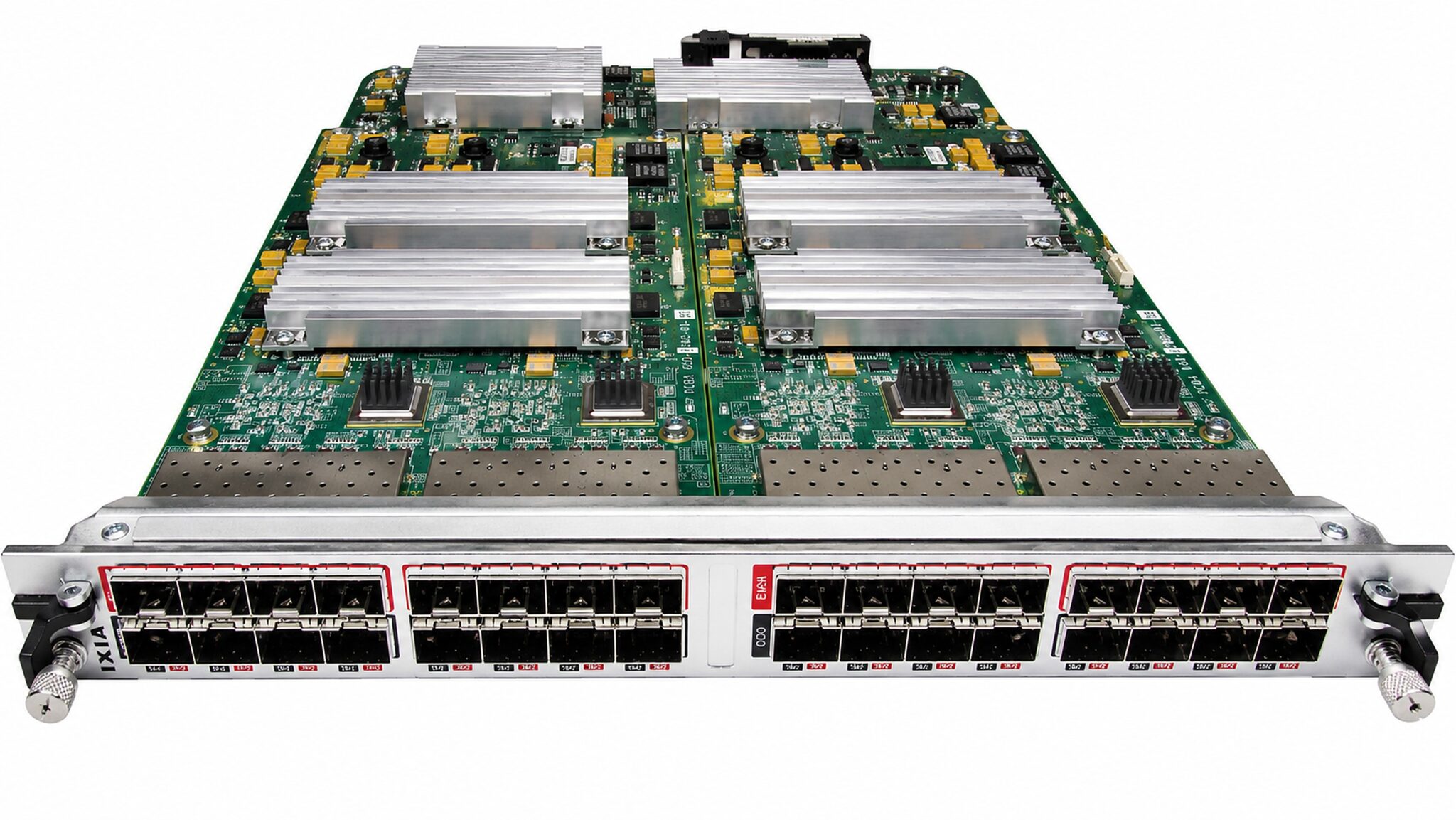 Ixia Xdensity XDM10G32S 32-port 10GbE SFP+ load module faceplate, part number 944-1080, refurbished unit from our inventory