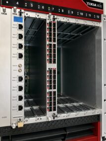 Refurbished Ixia XDM10G32S load module installed in an Ixia XG12 12-slot chassis