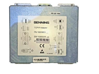 Benning 10003653 MCU TCP/IP Adapter Ethernet RS232 Serial Interface Module