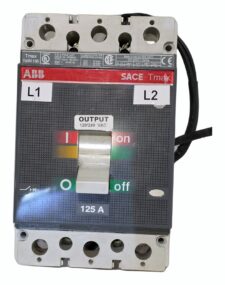 ABB SACE Tmax Ts3N 150 Molded Case Circuit Breaker 125A 2 Pole 480V Aux Contacts