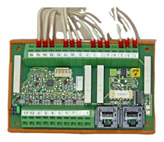Benning 550703.03 I/O Input Output Card Power System Board 16 Pos Dual RJ45